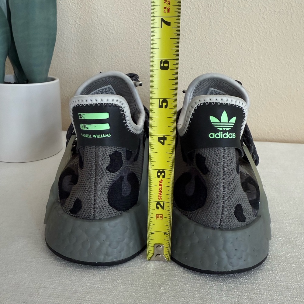 Adidas Gray and Black Patterned Mesh Athletic Sneakers - Picture 9 of 12